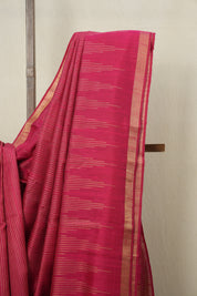 Rani Pink Raw Silk Saree - SRRPRSS793