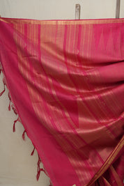 Rani Pink Raw Silk Saree - SRRPRSS793