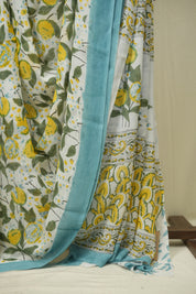 White HBP Chiffon Saree - SRWHCS71