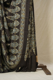 Dark Brown HBP Modal Silk Saree - SRDBMSS605
