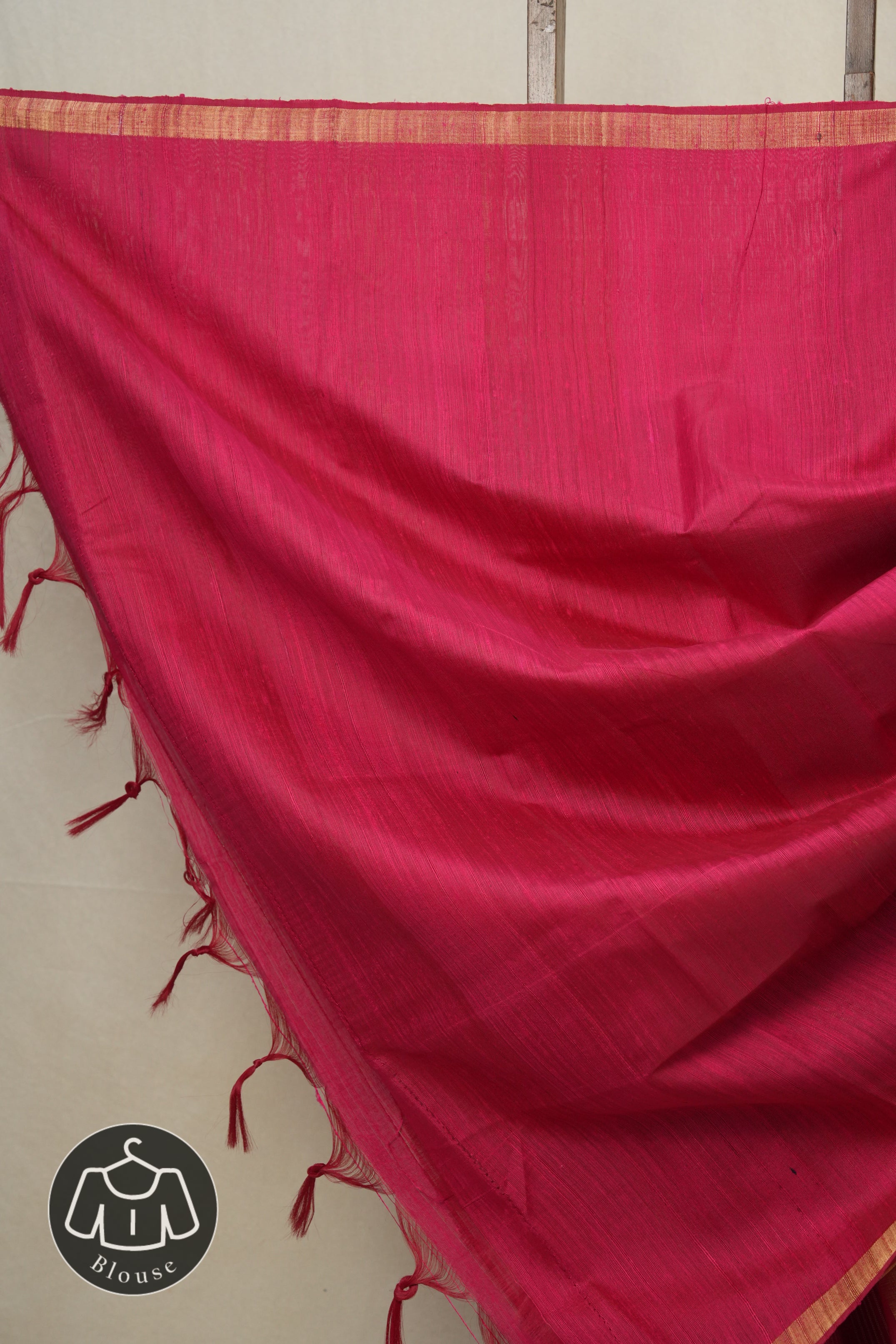 Rani Pink Raw Silk Saree - SRRPRSS793
