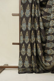 Dark Brown HBP Modal Silk Saree - SRDBMSS605
