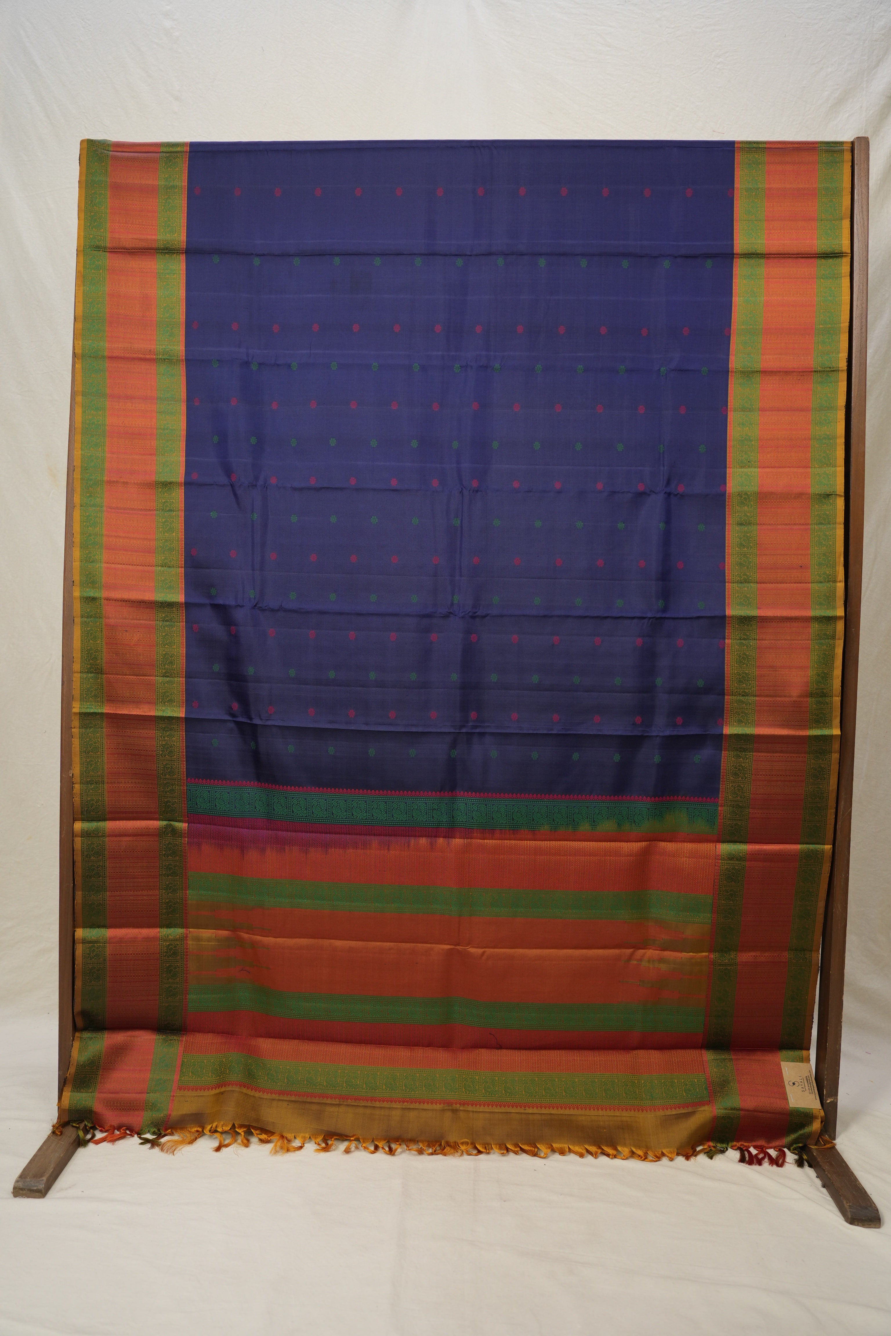 Navy Blue Kanjivaram Silk Saree - SRNBKSS952