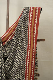 Black HBP Cotton Saree - SRBCS2980