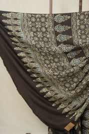 Dark Brown HBP Modal Silk Saree - SRDBMSS605