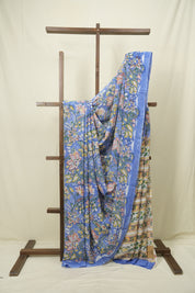 Blue HBP Chiffon Saree - SRBHCS69