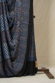 Blue HBP Modal Silk Saree - SRBMSS604