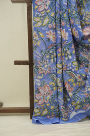 Blue HBP Chiffon Saree - SRBHCS69