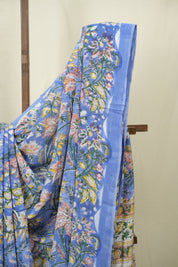 Blue HBP Chiffon Saree - SRBHCS69