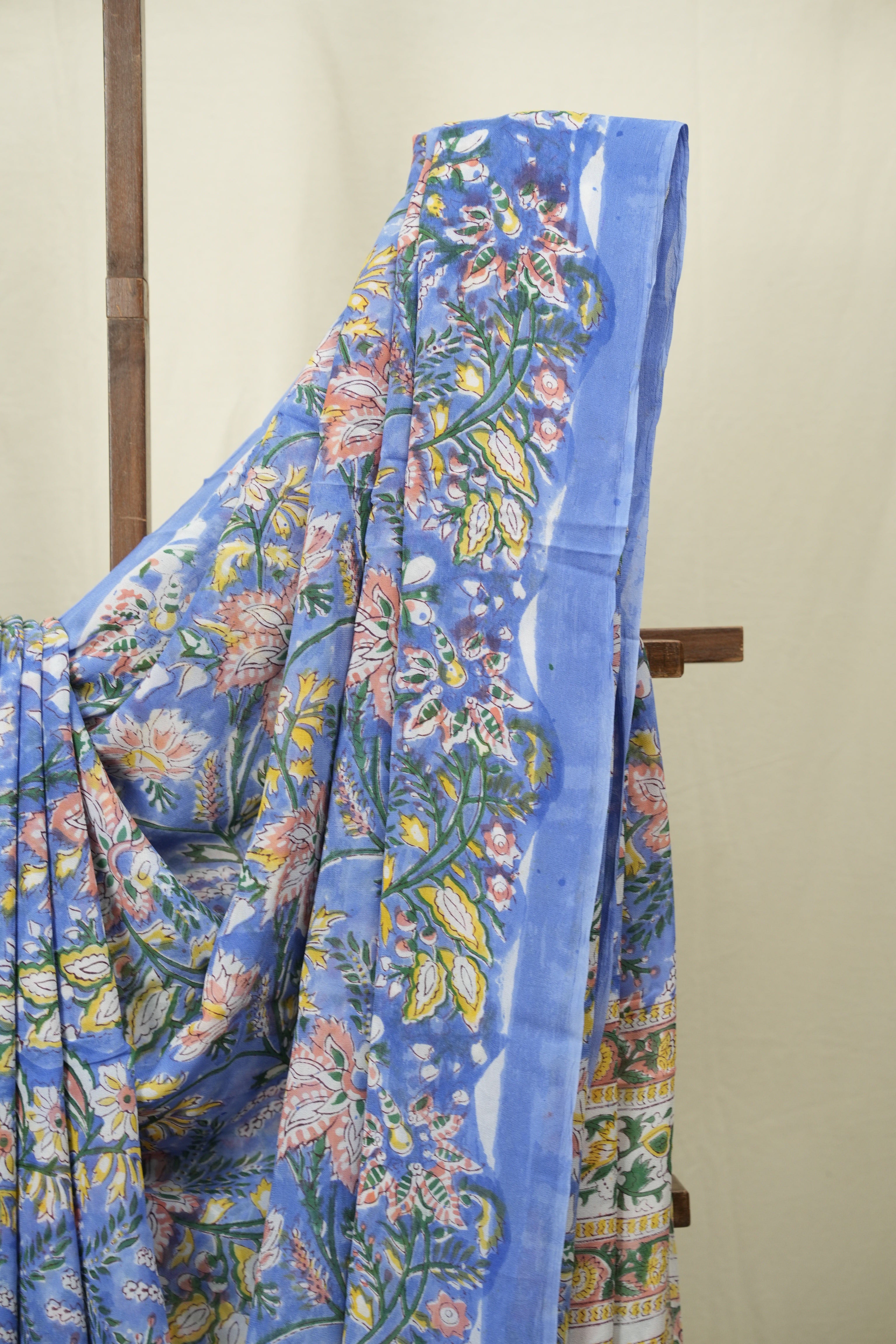 Blue HBP Chiffon Saree - SRBHCS69