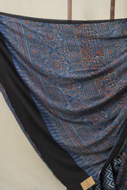 Blue HBP Modal Silk Saree - SRBMSS604