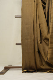 Khaki Raw Silk Saree - SRKRSS790