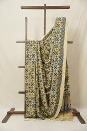 Cream HBP Modal Silk Saree - SRCMSS603