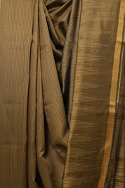 Khaki Raw Silk Saree - SRKRSS790