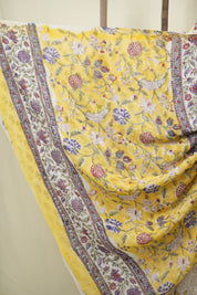 White HBP Chiffon Saree - SRWHCS65