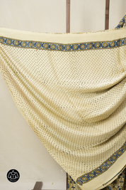 Cream HBP Modal Silk Saree - SRCMSS603