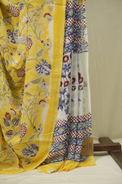 Yellow HBP Chiffon Saree - SRYHCS66