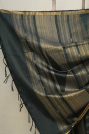 Green Raw Silk Saree - SRGRSS789