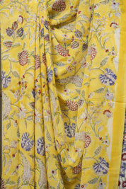 Yellow HBP Chiffon Saree - SRYHCS66
