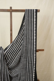 Black HBP Modal Silk Saree - SRBMSS607