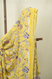 Yellow HBP Chiffon Saree - SRYHCS66