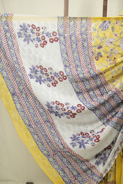 Yellow HBP Chiffon Saree - SRYHCS66