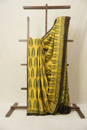 Yellow HBP Modal Silk Saree - SRYMSS612