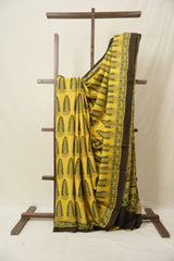Yellow HBP Modal Silk Saree - SRYMSS612
