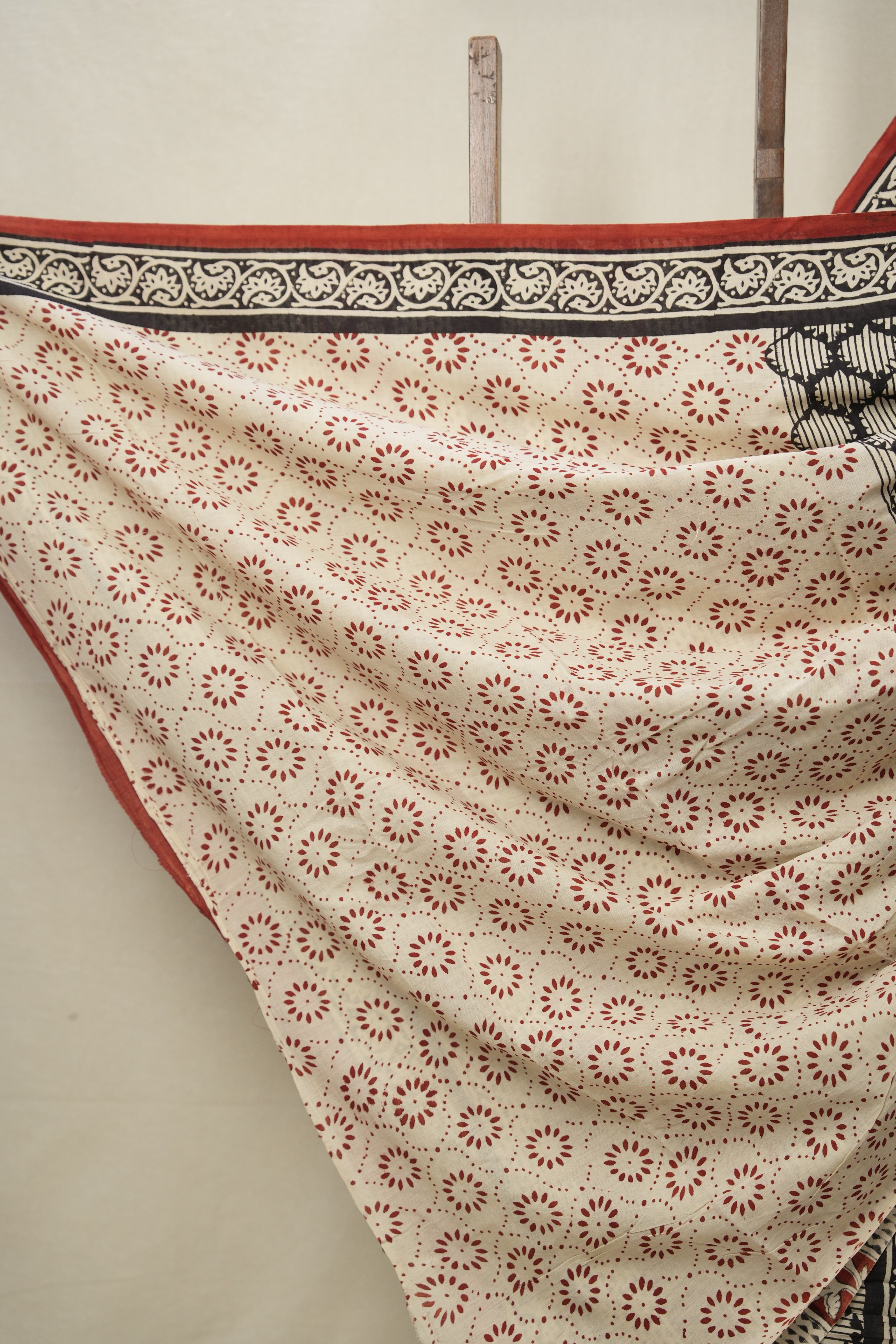 Black HBP Cotton Saree - SRBCS2977