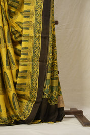 Yellow HBP Modal Silk Saree - SRYMSS612
