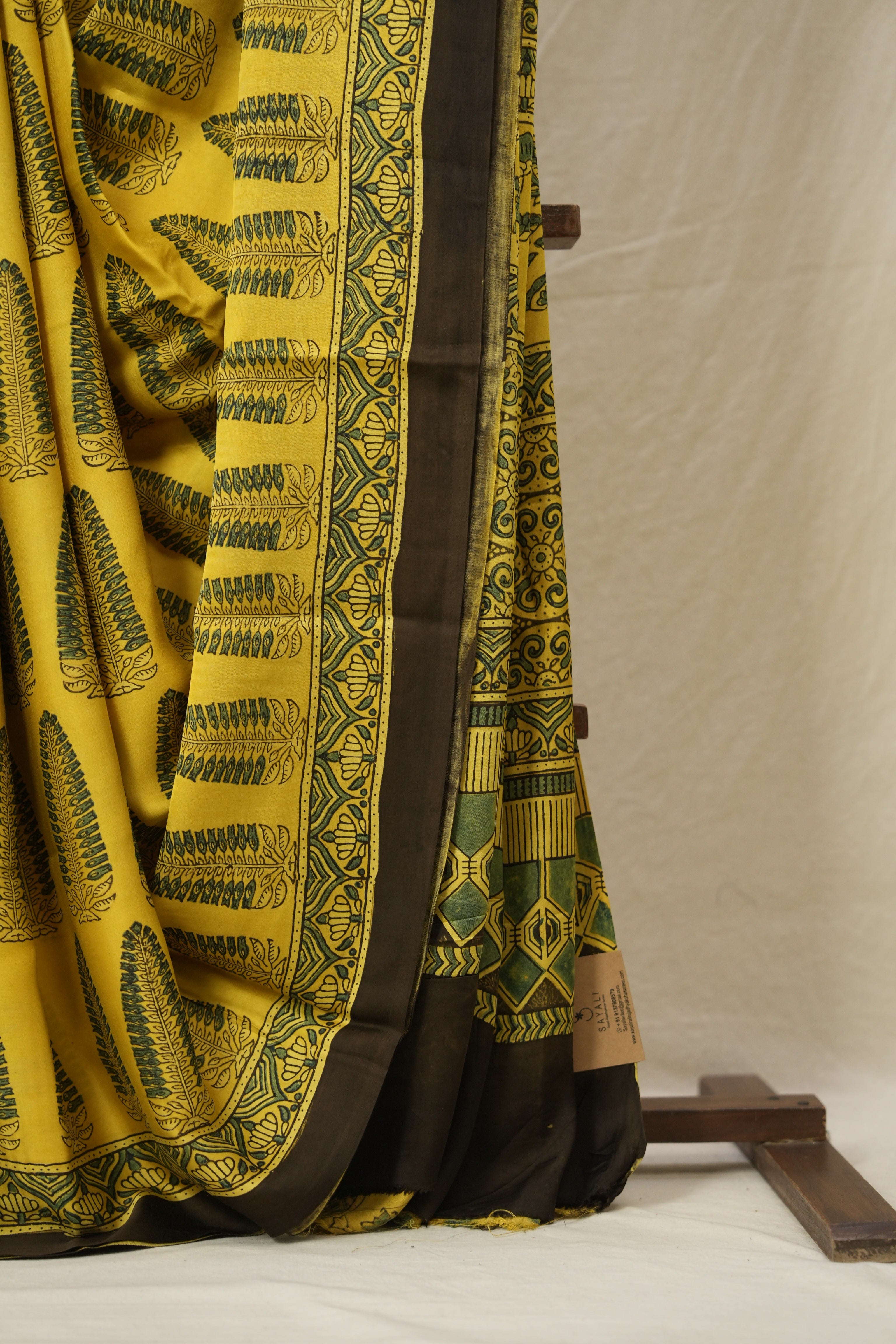 Yellow HBP Modal Silk Saree - SRYMSS612