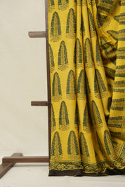 Yellow HBP Modal Silk Saree - SRYMSS612