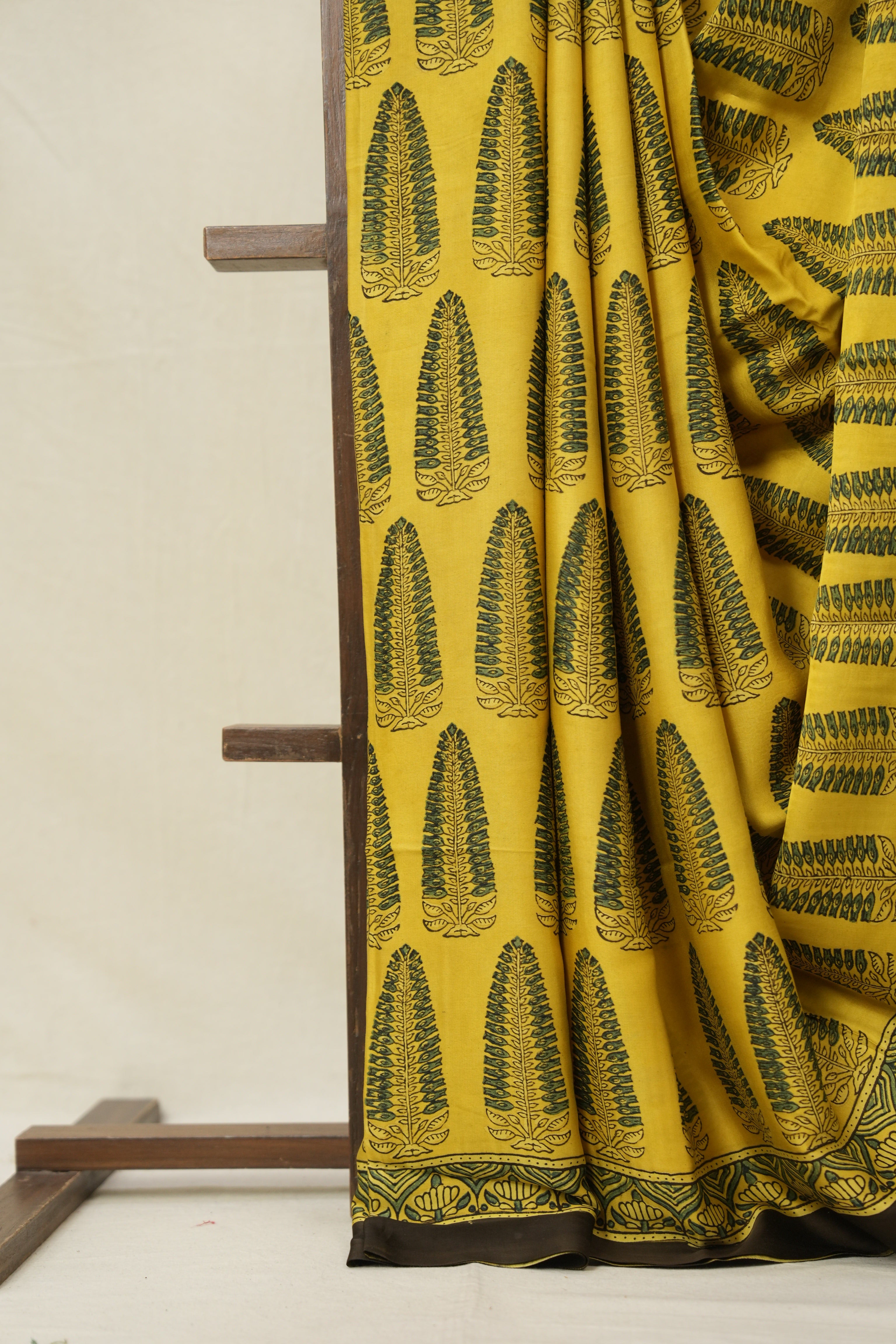 Yellow HBP Modal Silk Saree - SRYMSS612