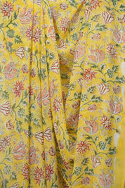 Yellow HBP Chiffon Saree - SRYHCS67