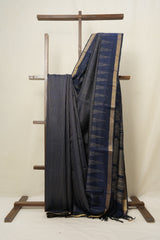 Blue Raw Silk Saree - SRBRSS787
