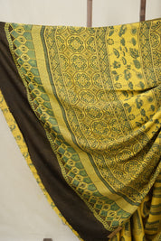 Yellow HBP Modal Silk Saree - SRYMSS612