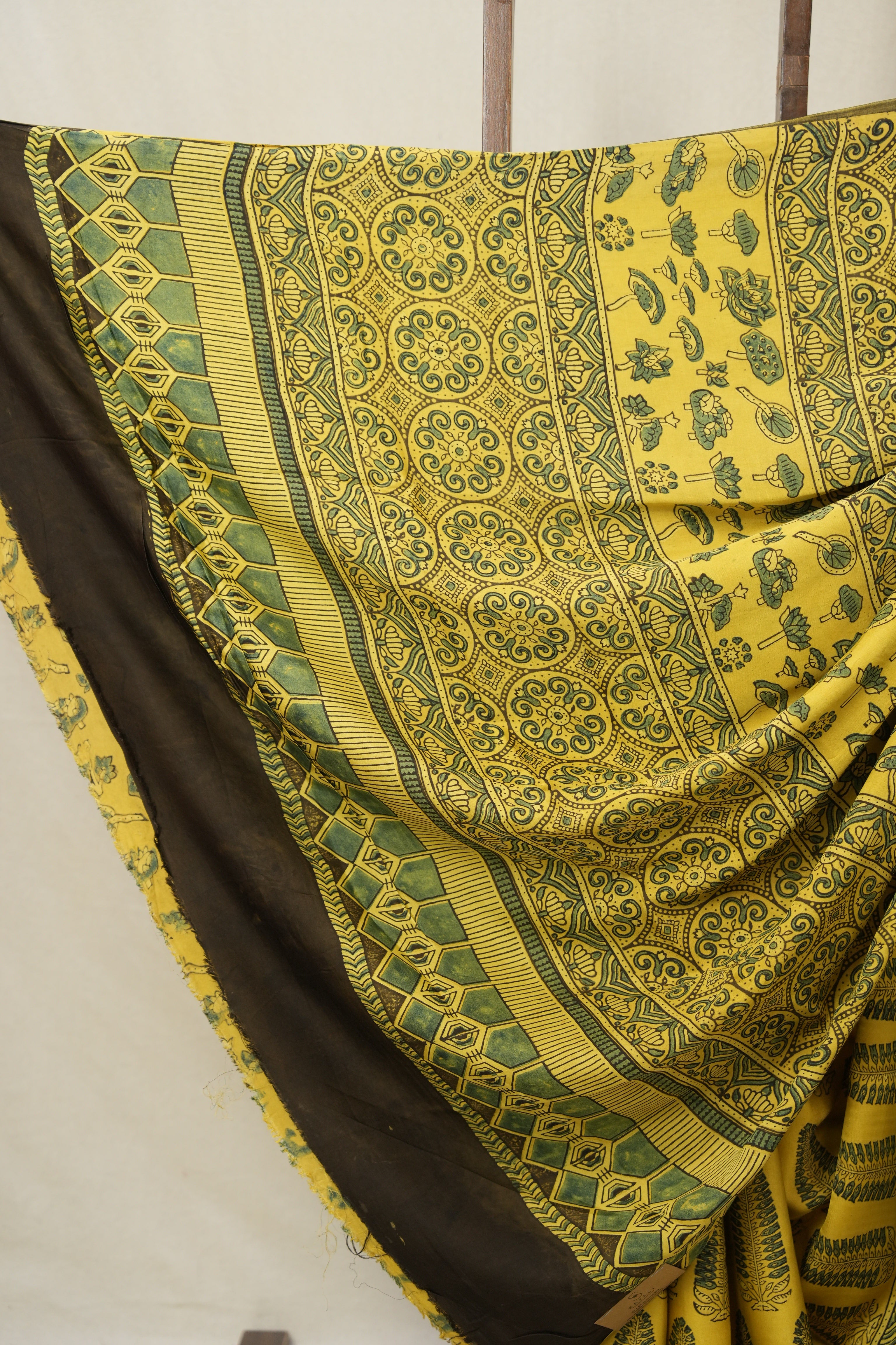 Yellow HBP Modal Silk Saree - SRYMSS612