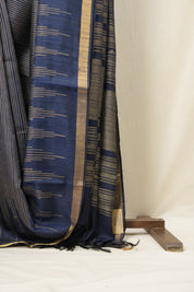 Blue Raw Silk Saree - SRBRSS787