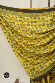 Yellow HBP Modal Silk Saree - SRYMSS612