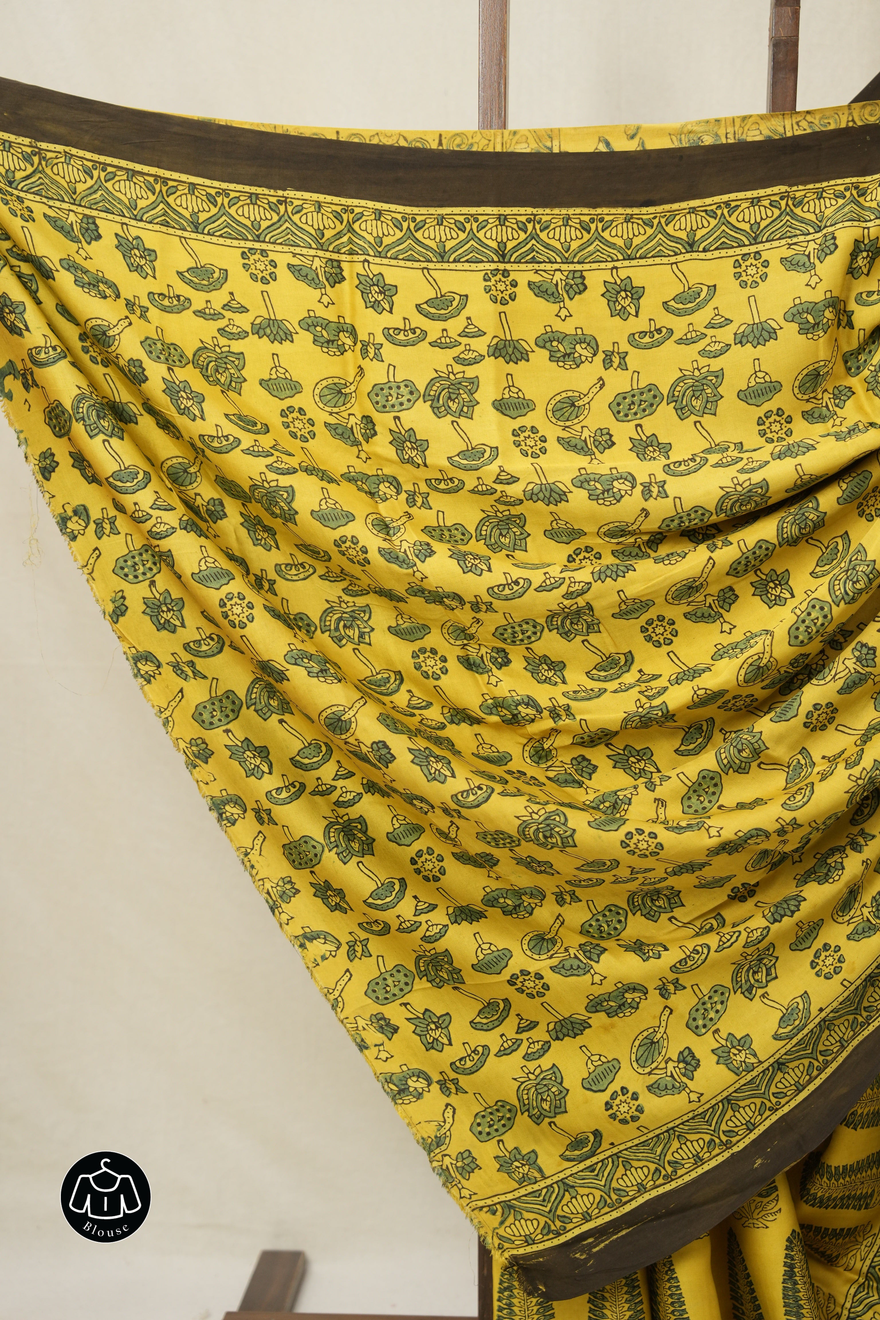 Yellow HBP Modal Silk Saree - SRYMSS612