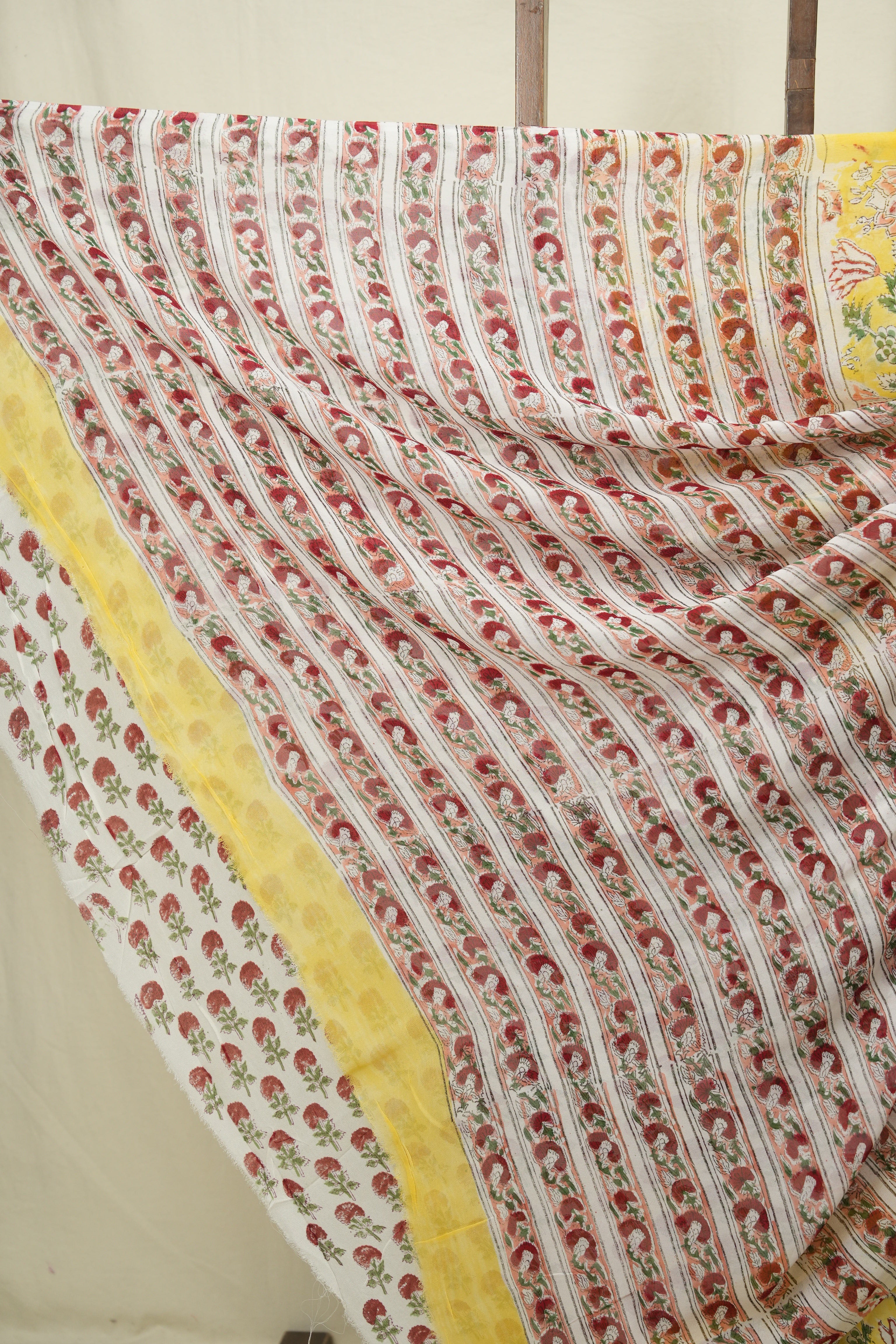 Yellow HBP Chiffon Saree - SRYHCS67