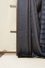 Blue Raw Silk Saree - SRBRSS787