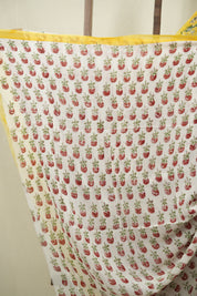 Yellow HBP Chiffon Saree - SRYHCS67