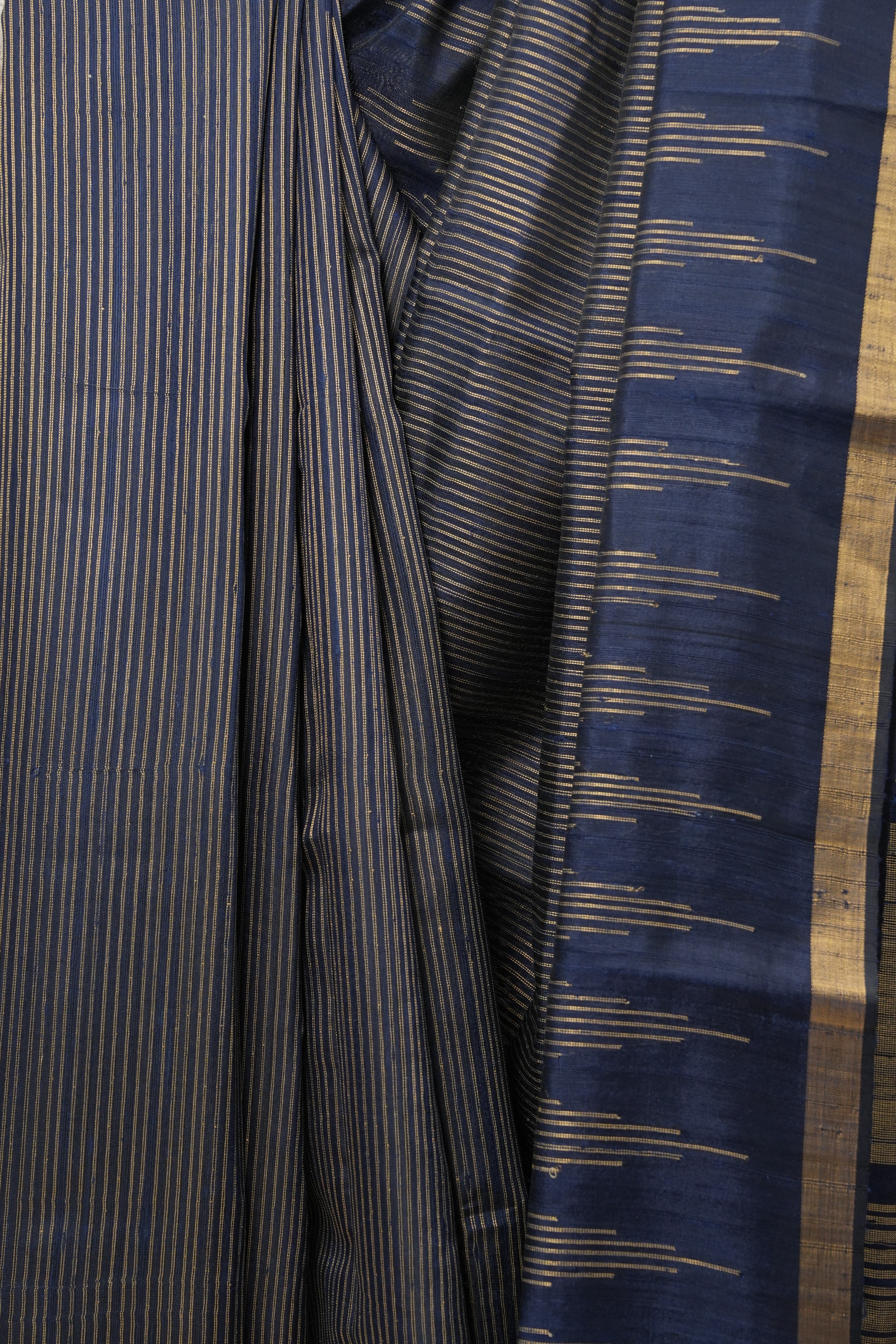 Blue Raw Silk Saree - SRBRSS787