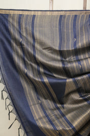 Blue Raw Silk Saree - SRBRSS787