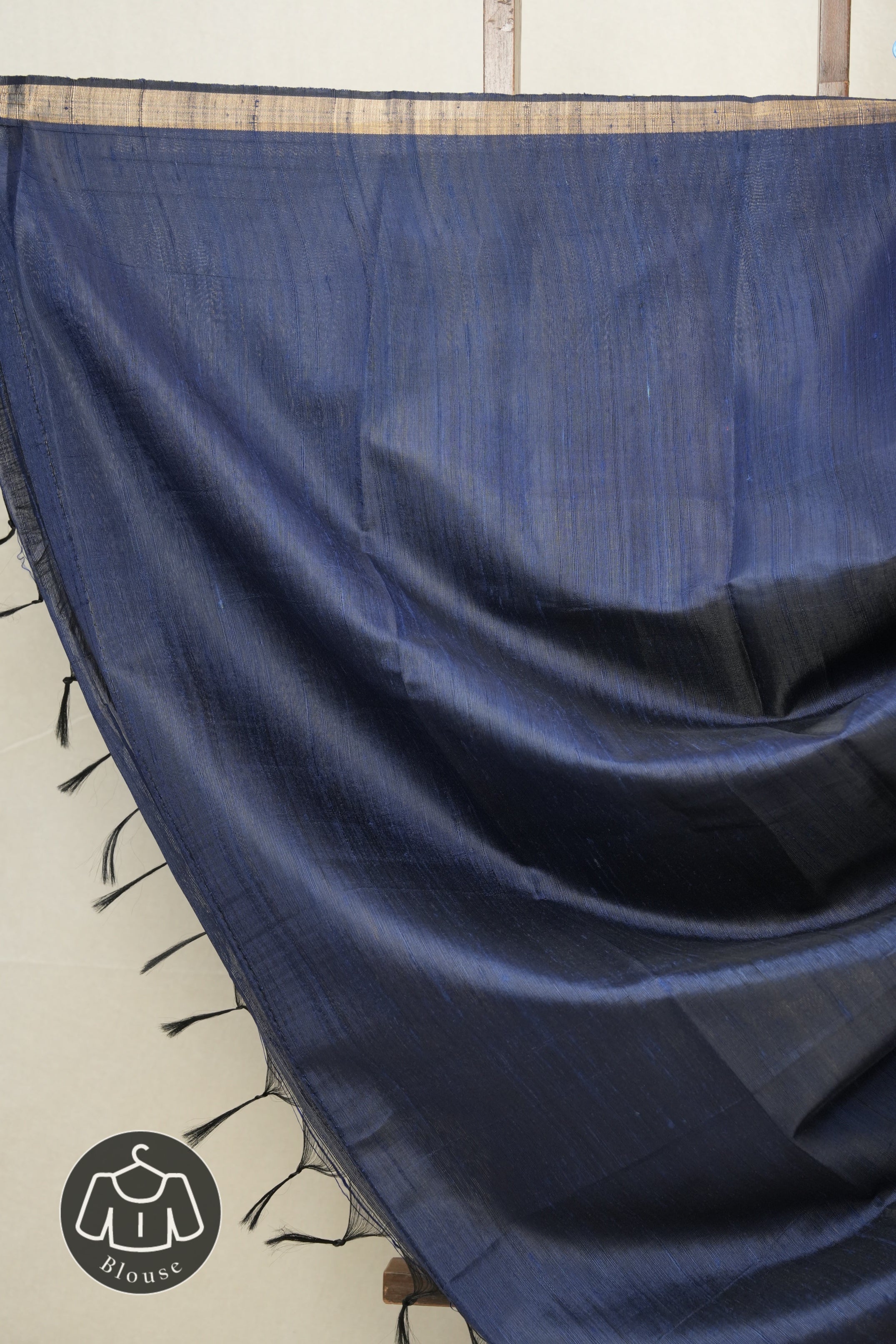 Blue Raw Silk Saree - SRBRSS787