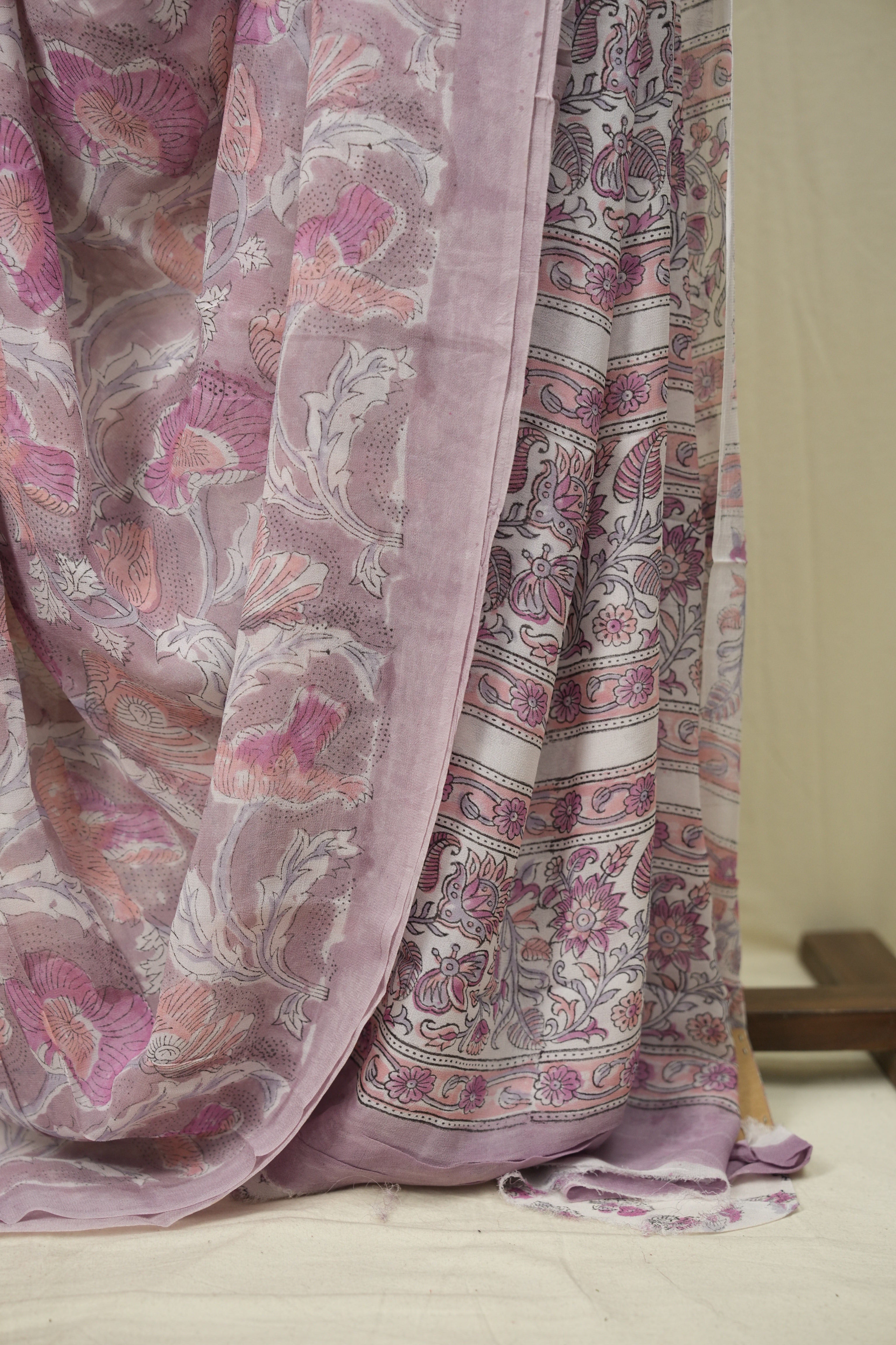 Mauve HBP Chiffon Saree - SRMHCS68