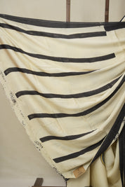 Cream HBP Modal Silk Saree - SRCMSS611