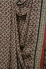 Black HBP Cotton Saree - SRBCS3013