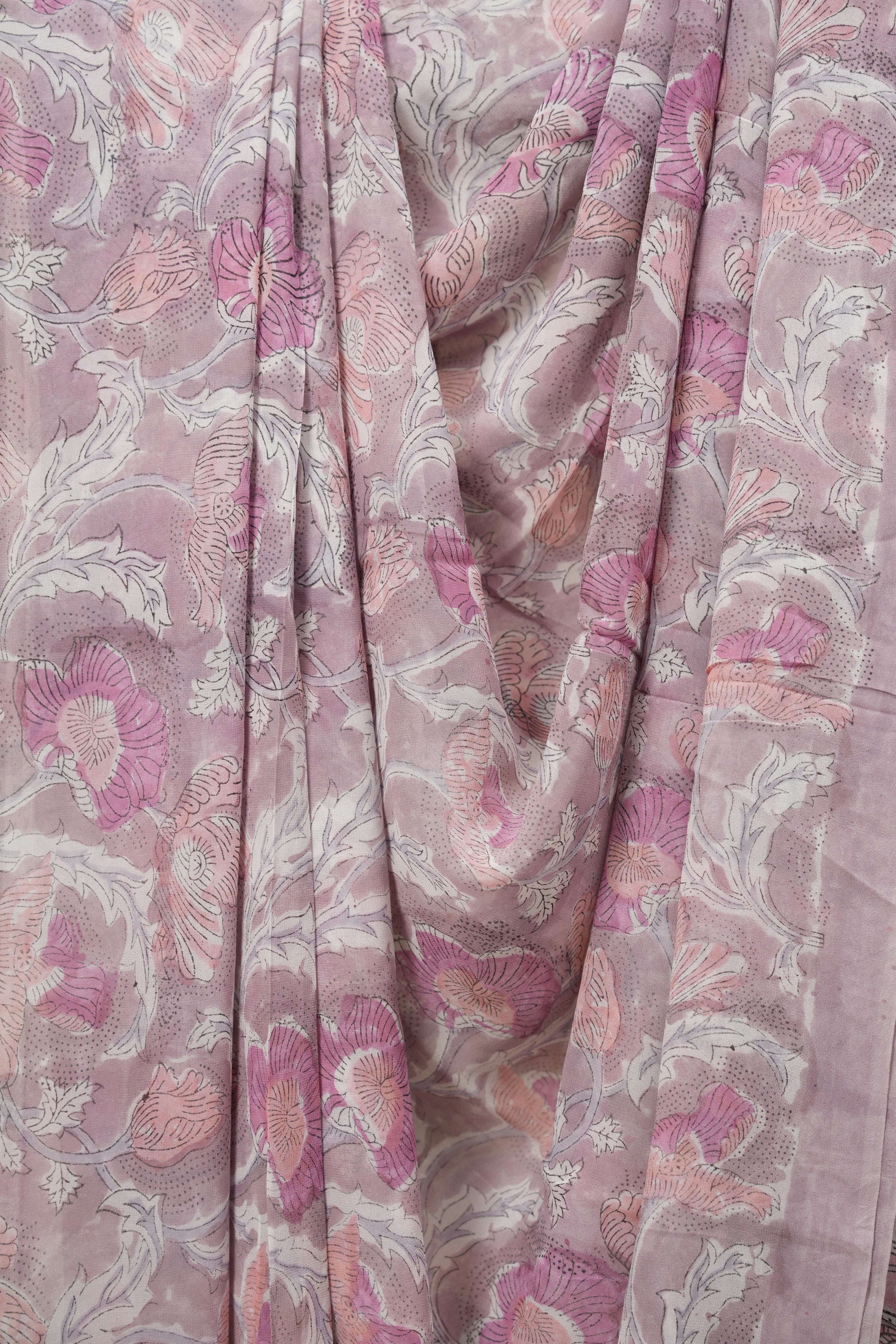 Mauve HBP Chiffon Saree - SRMHCS68